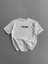 Baskılı Oversize Bisiklet Yaka T-Shirt - Beyaz 2