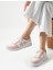 Unisex Rahat Konfor Tabanlı Yıldız Detaylı Cırtlı Bağcıklı Sneakers Genç Kadın Spor Ayakkabı 2