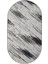 Halı Siyah Cool Karo Yıkanabilir Oval Kesme Ince Yolluk Kilim Salon Halısı Modelleri 2