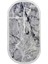 Halı Gri Cool Granit Yıkanabilir Saçaklı Oval Kesme Ince Yolluk Kilim Salon Halısı Modeli 2