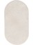 Peluş Halı Krem Cool Yıkanabilir Oval Post Kesme Yolluk Kilim Salon Halısı Modelleri 2