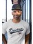 Zuno Erkek Slimfit Brooklyn 82 Baskılı T-Shirt 1