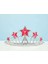 Kırmızı Yıldız Taşlı Plastik Elsa Tacı Çocuk Boy 1