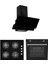 850 Si̇yah 3'lü Ankastre SET(AD07-A10-AF850) 1