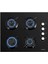 Turbo Kristal Siyah Cam Ankastre Set DA6-830 Davlumbaz + Ko-40 Tahdf Ocak + B66-SF2 Fırın 4