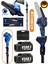 Alman Blue Kömürsüz 2m Uzatma Kollu 8 Inç 25 cm Zi̇nci̇r+Pala Profesyonel Akülü Budama Testeresi̇ 1