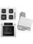 Steamart-Fryart-Silentart Serisi Beyaz Set (SC406-WFA + QEP64CB +D081-SA ) - Döküm Izgara / 65 cm Ocak 1