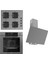 Steamart-Fryart-Silentart Serisi Gri Set (SS208 + QEP64CPR +D079-SA ) - Emaye Izgara 1