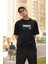 Zuno Erkek Oversize Tokyo Red Baskılı Tshirt 1