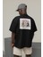 Zuno Erkek Oversize The Devil Baskılı Tshirt 1
