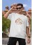 Zuno Erkek Oversize So Much World Baskılı Tshirt 1