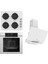 Steamart-Fryart-Silentart Serisi Beyaz Set (CS206 + QEP64CB +D064-SA ) - Emaye Izgara 1