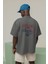Zuno Erkek Oversize Rebel Rock Town Baskılı Tshirt 1