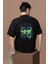 Zuno Erkek Oversize Old School King Baskılı Tshirt 1