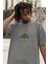Zuno Erkek Oversize Lookıng To My Eyes Baskılı Tshirt 1