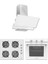 Ecoplus Beyaz 3'lü Ankastre Set Turbo Fanlı 1