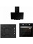 Siyah Cam Ankastre Set 3481 - CS5335B01 - BO6502B01 1