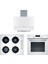 Profi̇lo OO36P2O10D - FRMA226B - DVE6G520 Üçlü Ankastre Beyaz Star Set 1