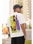 Zuno Erkek Oversize Higher Beast Baskılı Tshirt 1