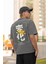 Zuno Erkek Oversize Change Flower Baskılı Tshirt 1