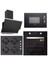 BO6502B02 - CS5349B01 - 3420 Classy 60 - MW9018B01 Siyah Cam Ankastre Set 1