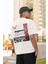 Zuno Erkek Oversize Butterfly Elegance Baskılı Tshirt 1