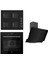 Flowart Serisi Siyah Set (SS205 + QBL63CS +D063 ) - Emaye Izgara 1