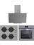 Gri Cam Ankastre Set ( 3481 Flam - CS5335S02 - BO6502S02 ) 1