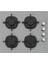 Gri Cam Ankastre Set ( 3481 Flam - CS5335S02 - BO6502S02 ) 3