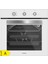 BO6503W01 - CS5365W01 Beyaz Cam Ankastre Set 3