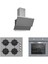 3'lü Gri Cam Ankastre Set 3420 Classy 60 GRI+CS5335S02+BO65E1S01 1