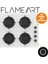 Flowart-Silentart Serisi Beyaz Set (CS206-FA + QBL63CB +D078-SA ) - Emaye Izgara 3
