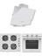 Chief 614 Beyaz 3'lü Ankastre Set (MOD300-GLS640-MFA614) 1
