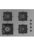 Steamart-Fryart-Silentart Serisi Gri Set (SC408-WFA + QEP64CPR +D065-SA ) - Döküm Izgara / 65 cm Ocak 2
