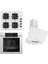 Steamart-Fryart-Silentart Serisi Beyaz Set (SS206 + QEP64CB +D064-SA ) - Emaye Izgara 1
