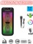 Karaoke Kablosuz Hoparlör 6.5"x2 Büyük Boy Bluetooth Speaker Mikrofon Işıklı Parti Fmradyo Aux USB 1