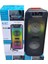Karaoke Kablosuz Hoparlör 6.5"x2 Büyük Boy Bluetooth Speaker Mikrofon Işıklı Parti Fmradyo Aux USB 2