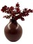 Orbita Seramik Vazo - Dekoratif Ev Aksesuarı - Kahve - 26 cm * 24 cm 2