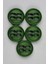 Orta Akrilik Dikdörtgen Delikli Yeşil Kaban Çeket Hırka Yelek Düğmesi 5 Adet 1
