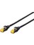 Cat 6A S-Ftp Patch Kablosu, Lszh, Cu, Awg 26/7, 0.25 Metre, Siyah Renk 1