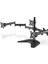 Ayaklı Üçlü Monitör Tutucusu 13-27", 3 x 8 kg (Maks.), Siyah 2