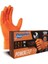 Nitril Powergrip Ekstra Kalın Elmas Dokulu Eldiven Turuncu Large Büyük Boy 50'li 10 Paket 2