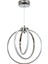 Halka Modern Avize LED 42W 43X40CM Alüminyum Profil Krom -AV-6166-3K 1