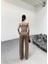230 gr Poly Viscose Lycra Metal Düğme Palazzo Pantolon 2