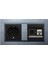 Quantum Gümüş 2'li Set Topraklı Priz ve Telefon Nümeris Cat3 Set 1