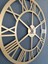 Roma Rakamlı Metal Gold - Altın Duvar Saati 1,5 mm Kalınlık 50 x 50 cm 3
