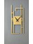 Carisma Metal Gold/altın Dikdörtgen Duvar Saati - Ev/ofis Saati - Hediye Saat - 60 x 26 cm 60X25 cm 4