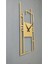 Carisma Metal Gold/altın Dikdörtgen Duvar Saati - Ev/ofis Saati - Hediye Saat - 60 x 26 cm 60X25 cm 5