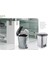 Polytime Pedallı Basmalı 6 Litre Çöp Kutusu Kovası - Çıkarılabilir Iç Kovalı - Krem - 28 x 22 x 22 cm 5