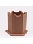 Hobi 90063 Dekoratif Kalemlik Ahşap Altıgen Ham Mdf El Yapım 3